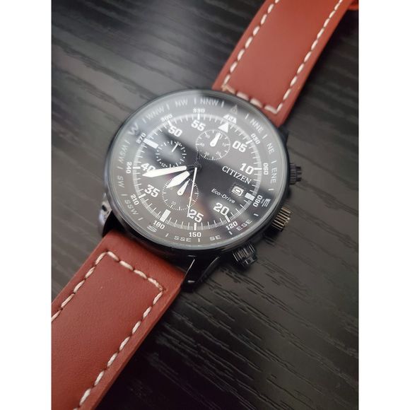 🔥BRAND NEW Citizen Eco-Drive CA0695-17E Chronograph‎ Men's Aviator Watch - Picture 1 of 4